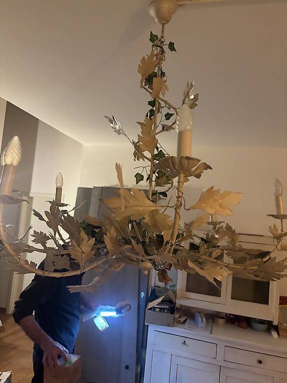 Lampadari & plafoniere: Lampadario in ferro battuto – Usato da Caslano venduto da pec_db6x 1