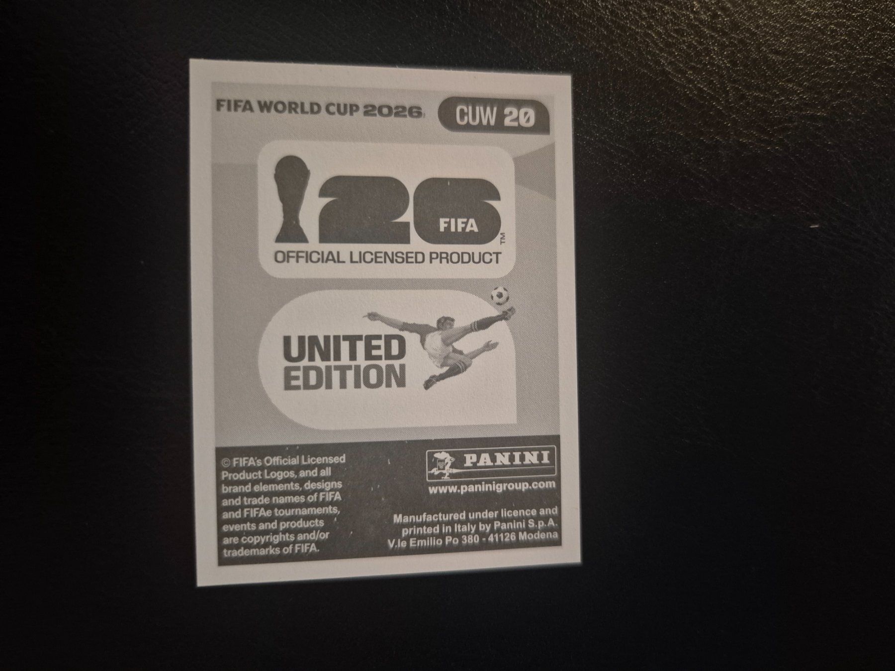 Panini Carte collezionabili: Panini WM 26 CUW 20 – Nuovo (secondo la descrizione) da Rorschacherberg venduto da AJ3108 1