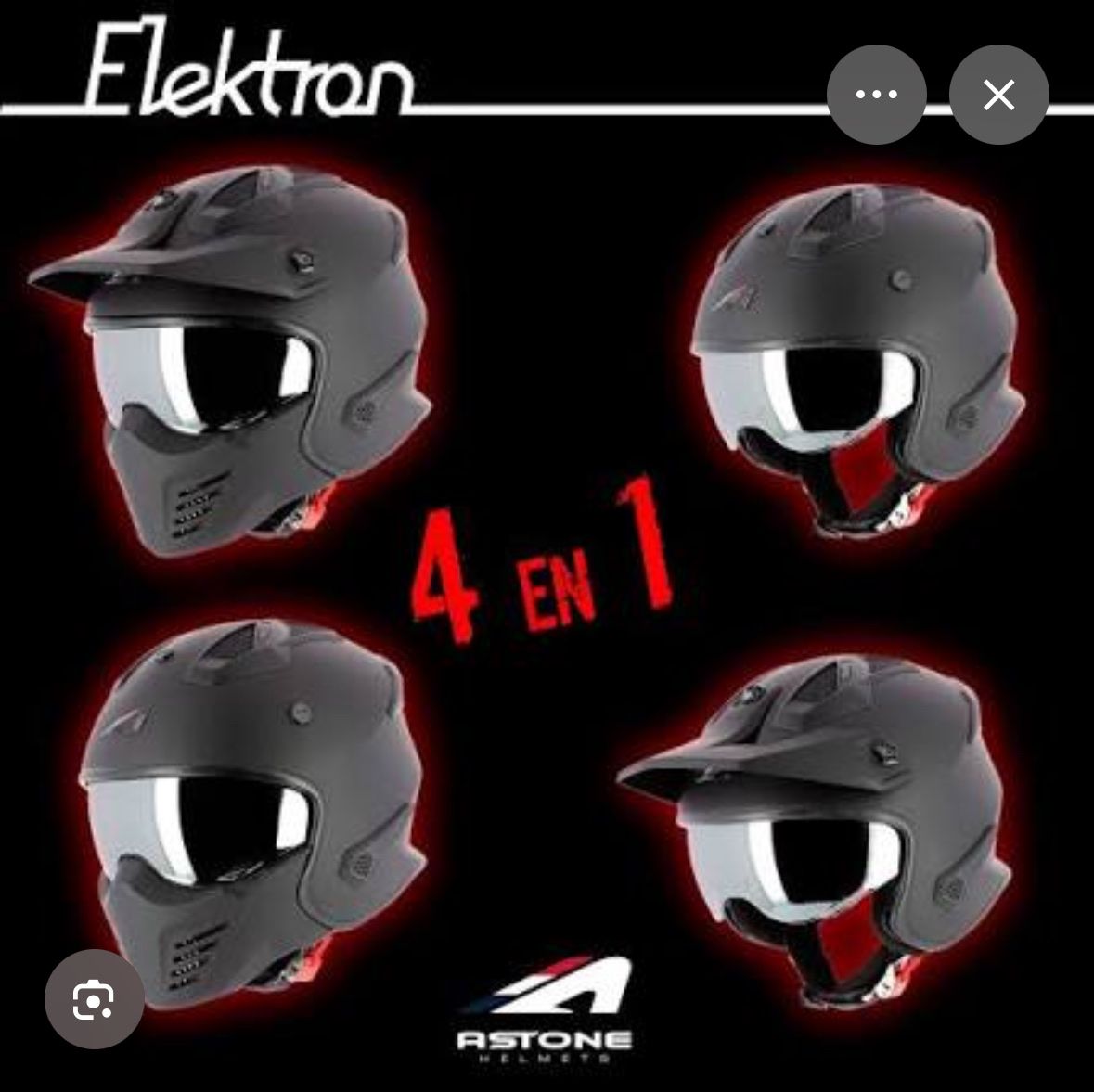 Caschi & visiere: Casque moto Astone Elektron 4 en 1 – Nuovo e nell'imballaggio originale da St-Pierre-De-Clages venduto da chapje 5