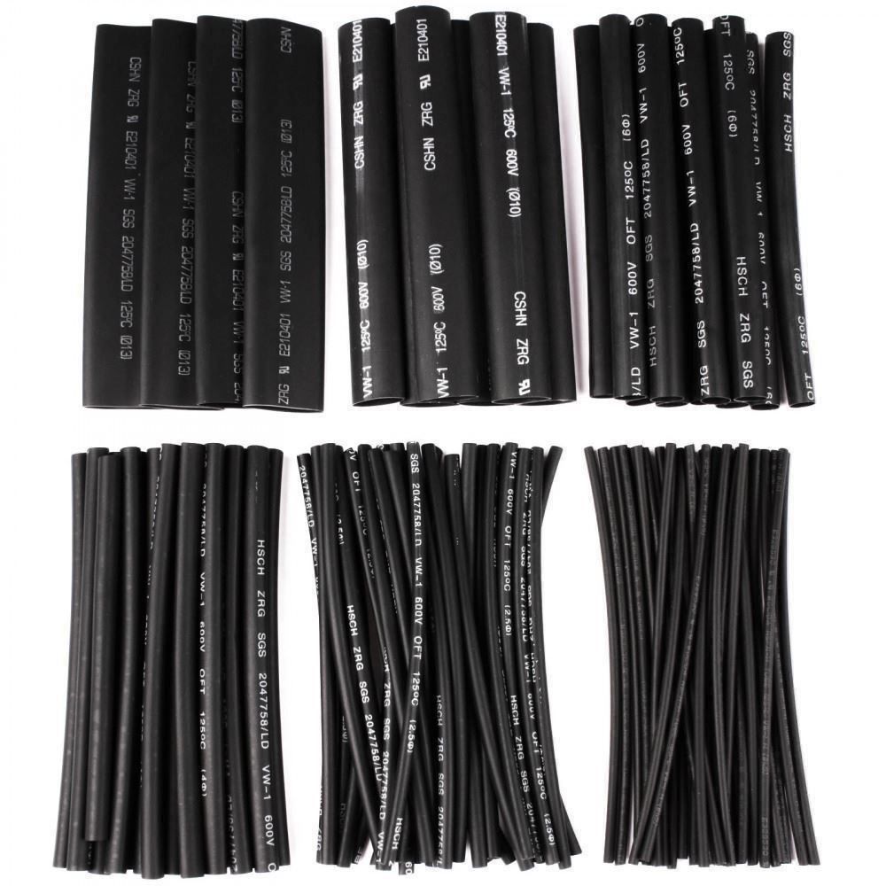 Componenti elettronici: Schrumpfschlauch Sortim. 100tlg schwarz – Nuovo e nell'imballaggio originale da Luzern venduto da Salefactory
