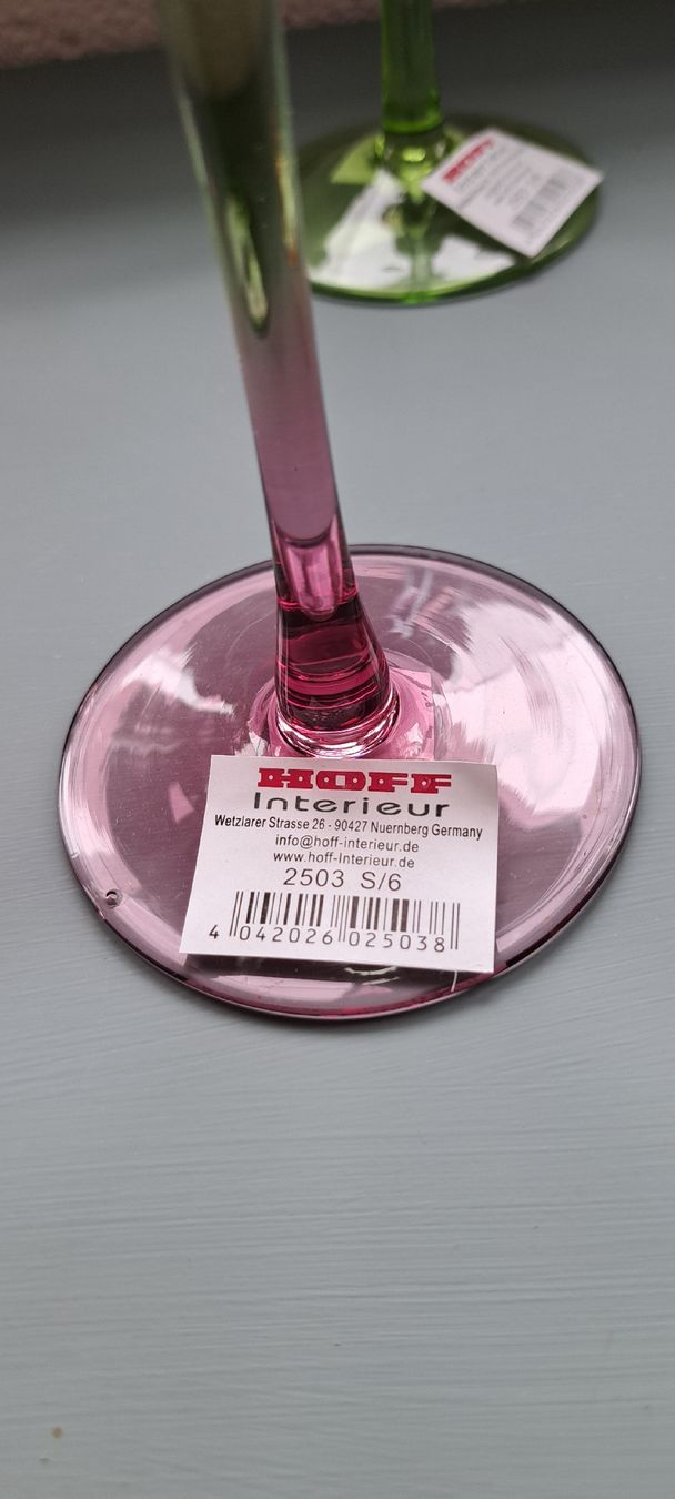 Verres: Gläser Set, farbig, von HOFF Interieur – Neuf avec emballage d'origine à Langrickenbach par Eve088 7