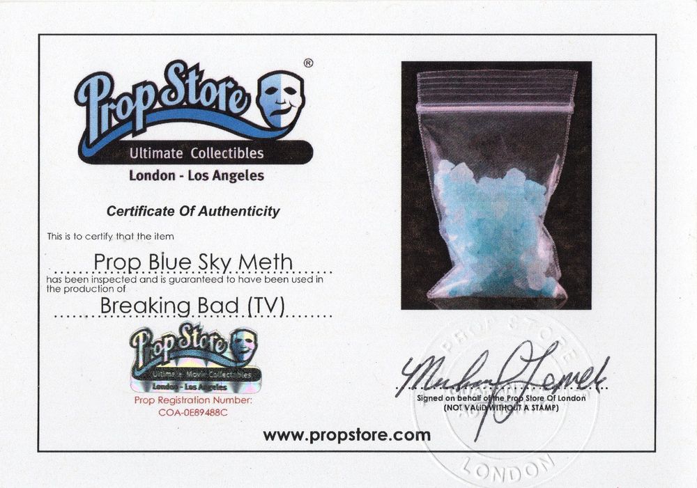 Prop Store present Blue Sky Meth from Breaking Bad TV show | Kaufen auf ...