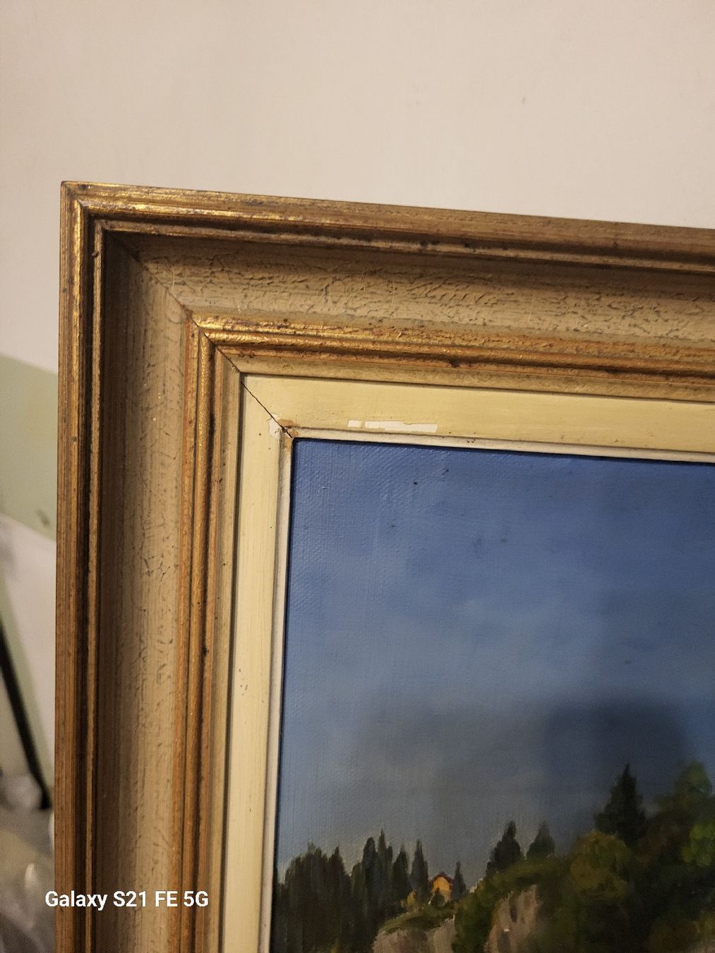 Gemälde: Alte antike bild mit alte Rahmme – Gebraucht aus Riehen von tamola67 4