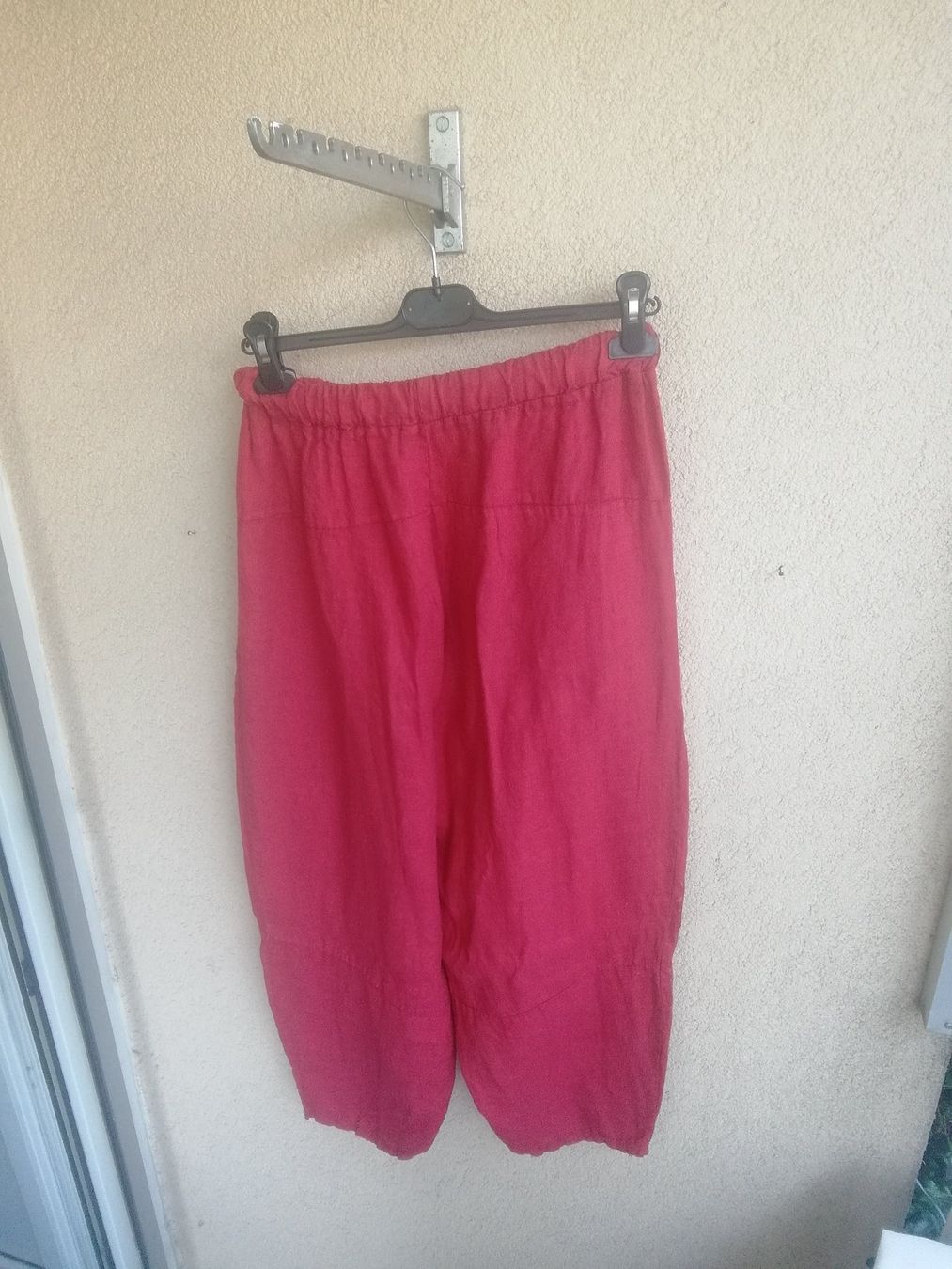 Completi & Tailleur: Hosen Ensemble mit Bluse Rot. One sice. LEINEN – Nuovo (secondo la descrizione) da Zürich venduto da Layadea 4
