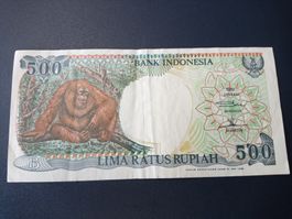 Indonesien 500 Rupiah Banknote 1992 - Seltenes Sammlerstück