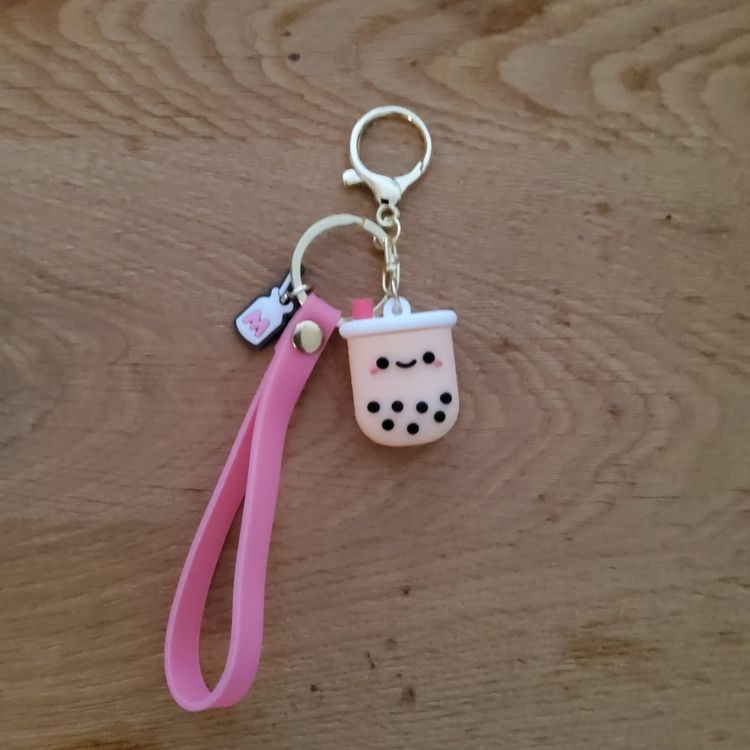ANBOOR 4er Set Bubble Tea Plüschtiere Mit Schlüsselanhänger – Kleine Kuschelige Tierchen, Ca. 6 Cm