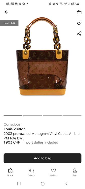 Louis Vuitton 2003 Pre-owned Cabas Ambre PM Tote Bag