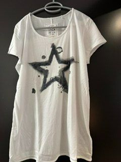 SOCCX T-Shirt weiss mit Stern 38/M