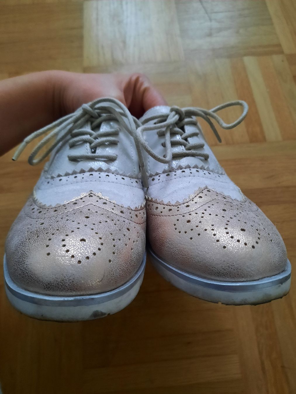 Graceland Damenschuhe: Graceland Schuhe, Gr. 38, beige/rose, Echtleder – Gebraucht aus Ettingen von Guggerin 2