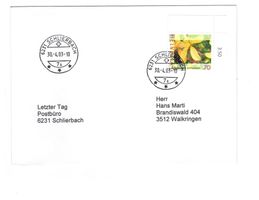 Letztagsbrief:  Poststelle 6231 SCHLIERBACH