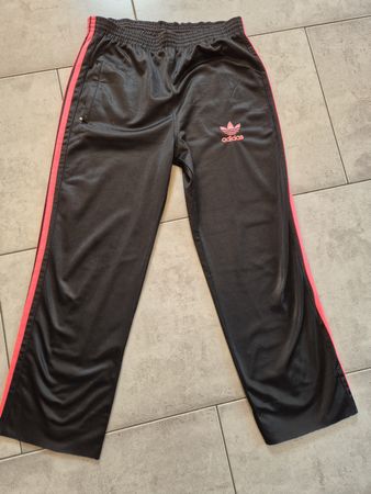 Adidas Trainingshose schwarz/pink, Gr. XXL, Top Zustand!