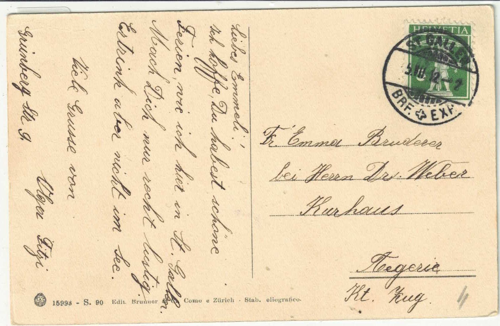 Cartoline postali: Kindlimord-Kapelle Gersau – Usato da Ettingen venduto da Kartenplanet 1