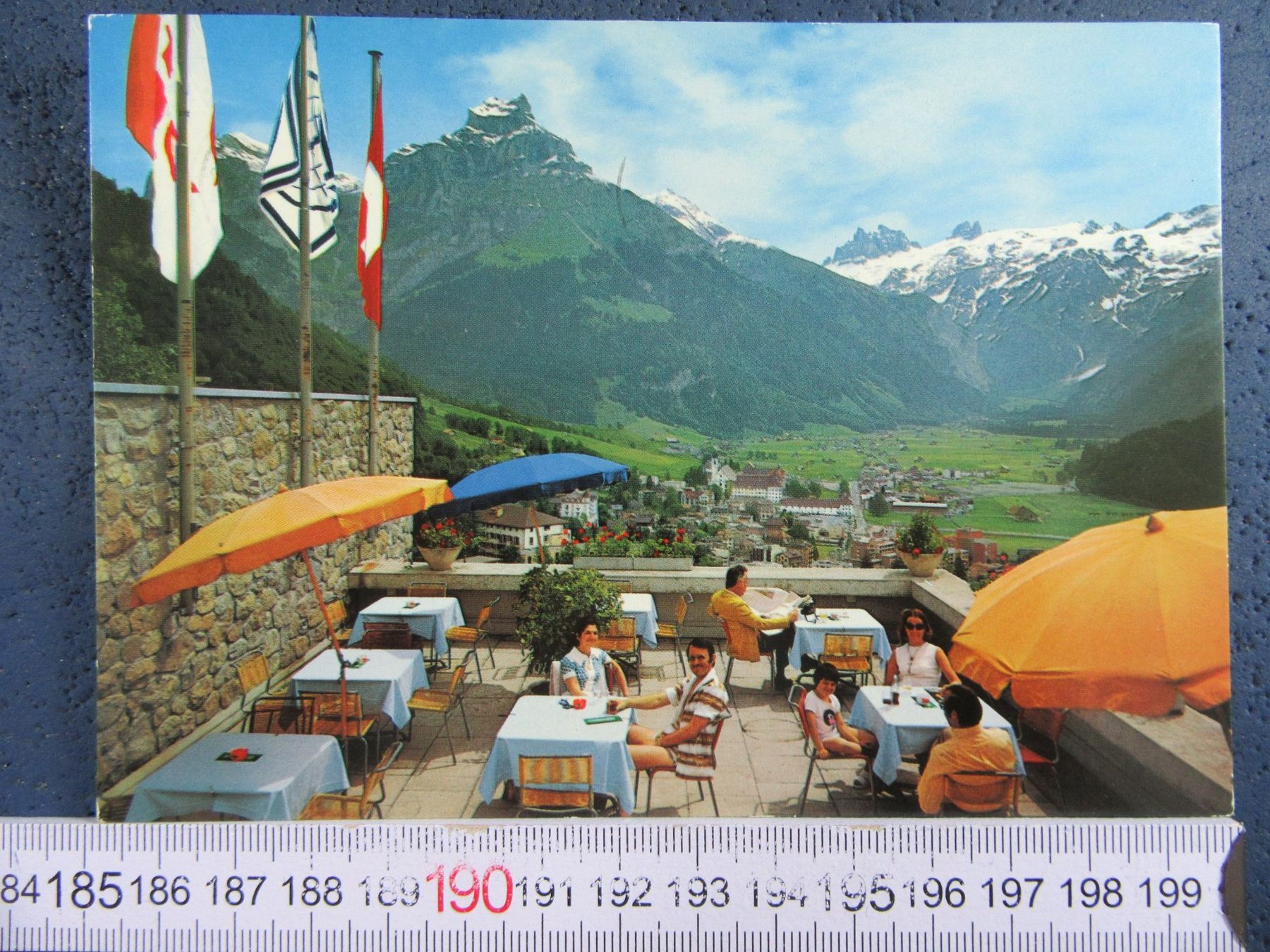 Ansichtskarten: ENGELBERG RING-HOTEL TERRASSE BELEBT ONW AK – Gebraucht aus Ettingen von Hausi4711