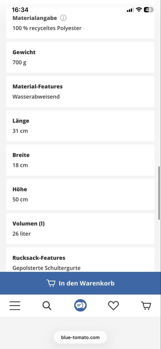 Aevor Zaini: Blue Tomato Aevor Rucksack wasserabweisend – Usato da Münchenstein venduto da sommerverkauf12 5