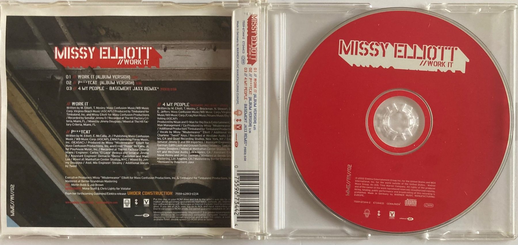 CDs: MISSY ELLIOTT - WORK IT – D'occasion à Poliez-Pittet par Newtown-Records 1