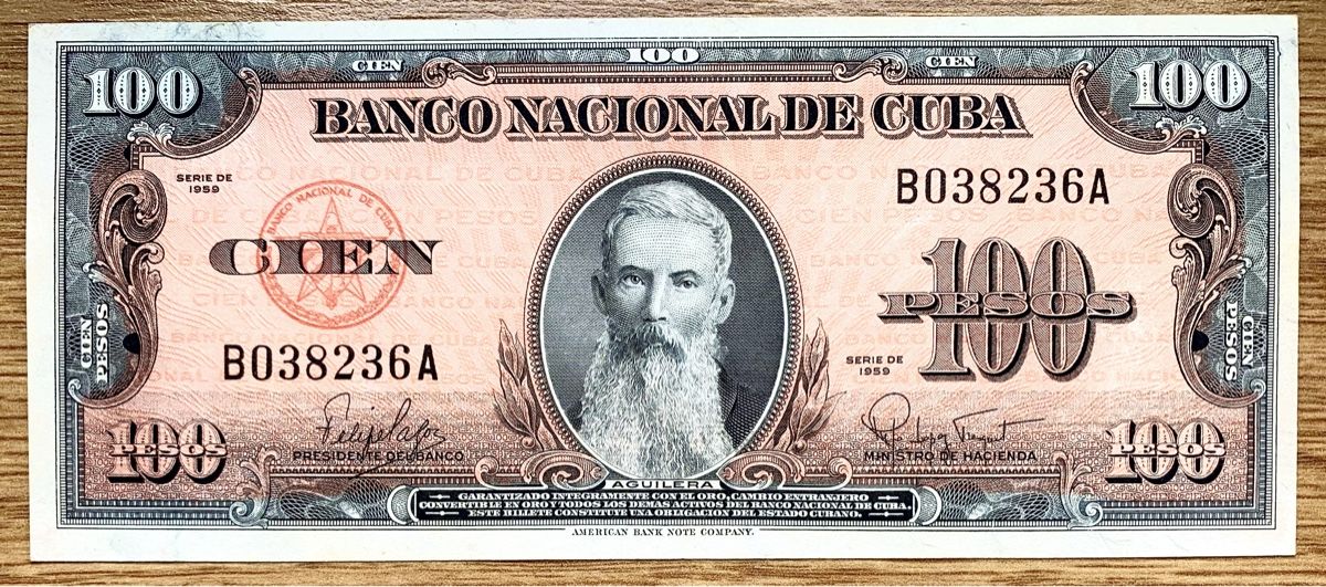 Banconote: 100 Pesos Kuba 1959!!! – Usato da Oberentfelden venduto da NunoLouro