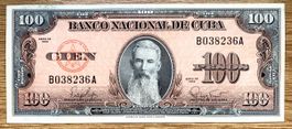 100 Pesos Kuba 1959!!!