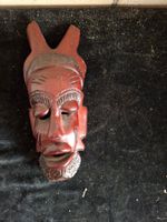 Afrikanische Holzmaske, Wanddeko, Vintage, Rarität