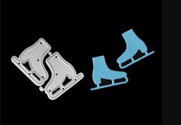 Neues Set  Stanzschablonen mini Schlittschuhe