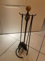 Kaminbesteck Set schwarz mit Holzgriff gebraucht