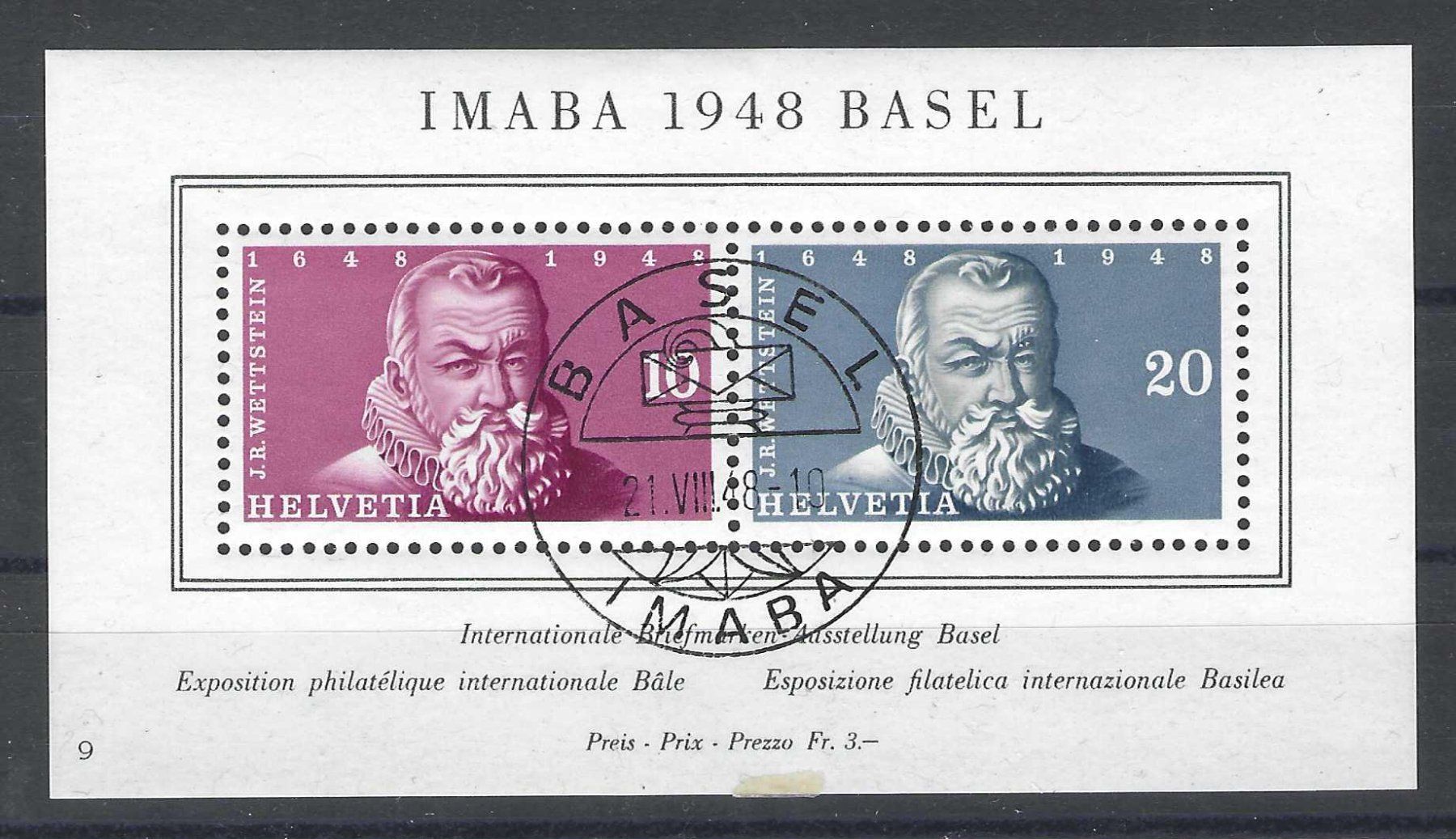 Tous les timbres: Imaba 1948 Block gestempelt – D'occasion à Wildhaus par Brunphil