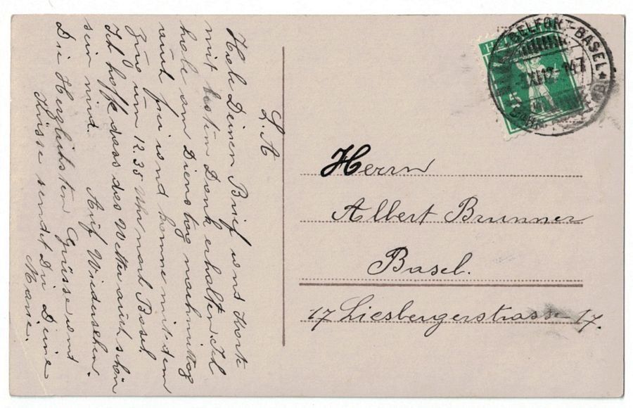 Cartoline postali: Romantik - Junge Dame schneidet Blumen – Usato da Frauenfeld venduto da POML 1