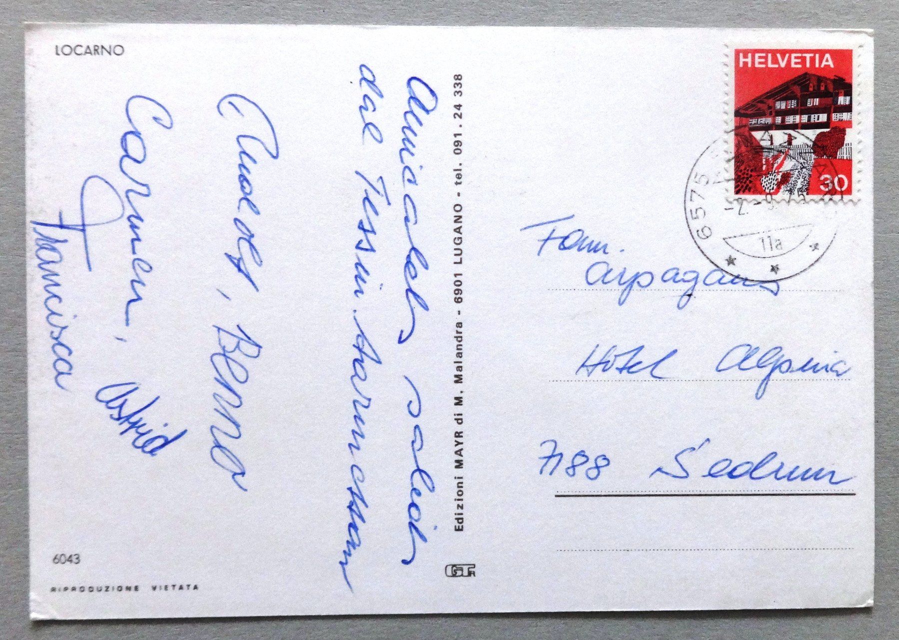 Cartes postales: Locarno – D'occasion à Fétigny par Billy2miny 1