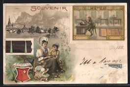 Litho Schwyz, Kakao Suchard, Ortsansicht