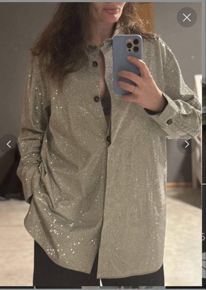 Camicette: Oversized Bluse Stella McCartney H&M; neuwertig  – Nuovo e nell'imballaggio originale da Zürich venduto da Don_ralf 5