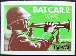 Soldatenmarke 2.WK, Schützen Kp V/2, geschn, Wi Inf 27-2