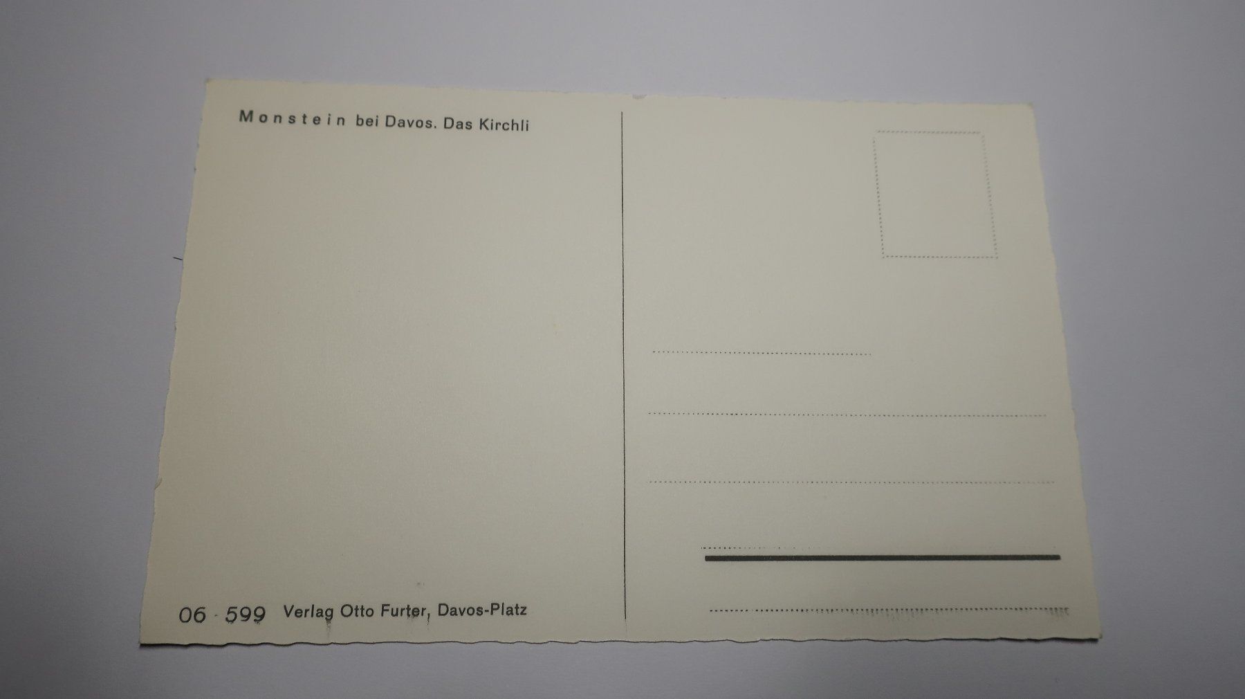 Cartoline postali: Monstein bei Davos. Das Kirchli – Usato da Cormoret venduto da Pascalll2001 3