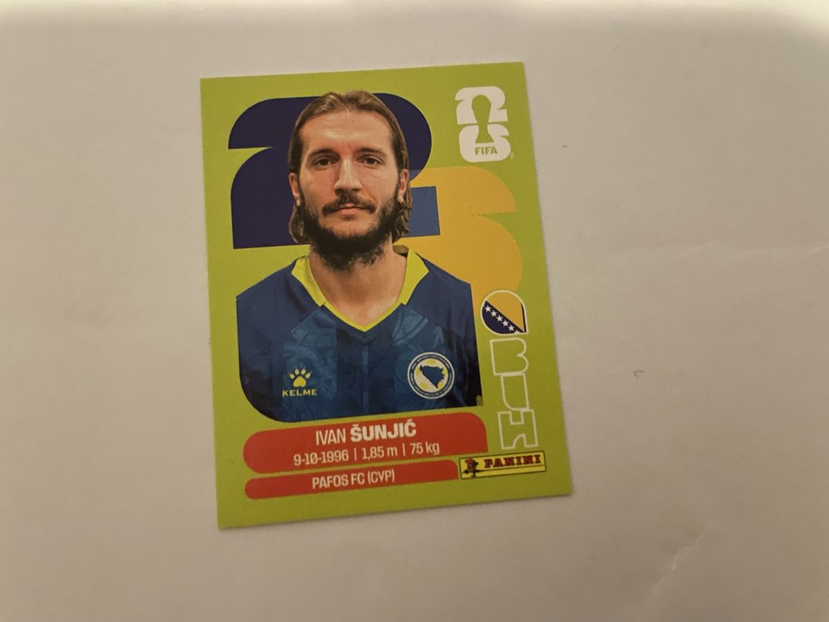 Panini Carte collezionabili: FIFA WM 2026 Ivan Sunjic BIH 11 – Nuovo (secondo la descrizione) da Winterthur venduto da Cobraforce