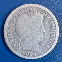 USA 1908 D Barber Dime