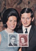 Maximumkarte Vermählung Fürstentum Liechtenstein 1967