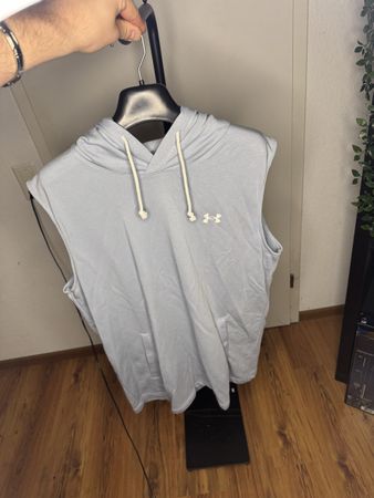 Under Armour Hoodie ohne Ärmel Herren XL Hellblau