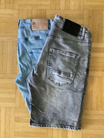 2 Blue Ridge Jeans Shorts Set W29 (blau und grau) 