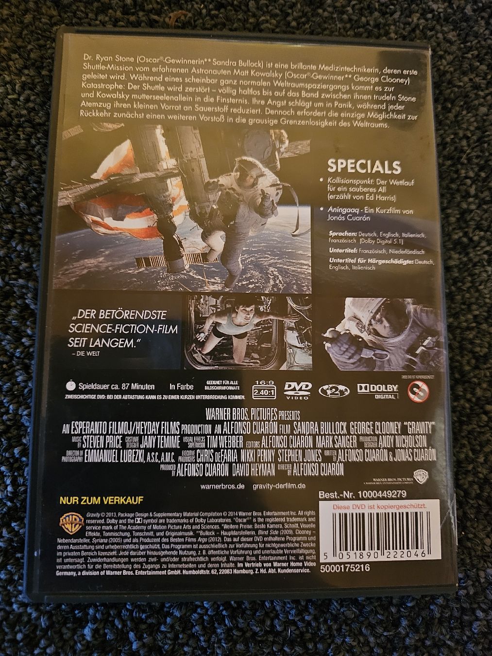 Tutti i DVDs: DVD Gravity (15574) – Usato da Ruswil venduto da M71 1