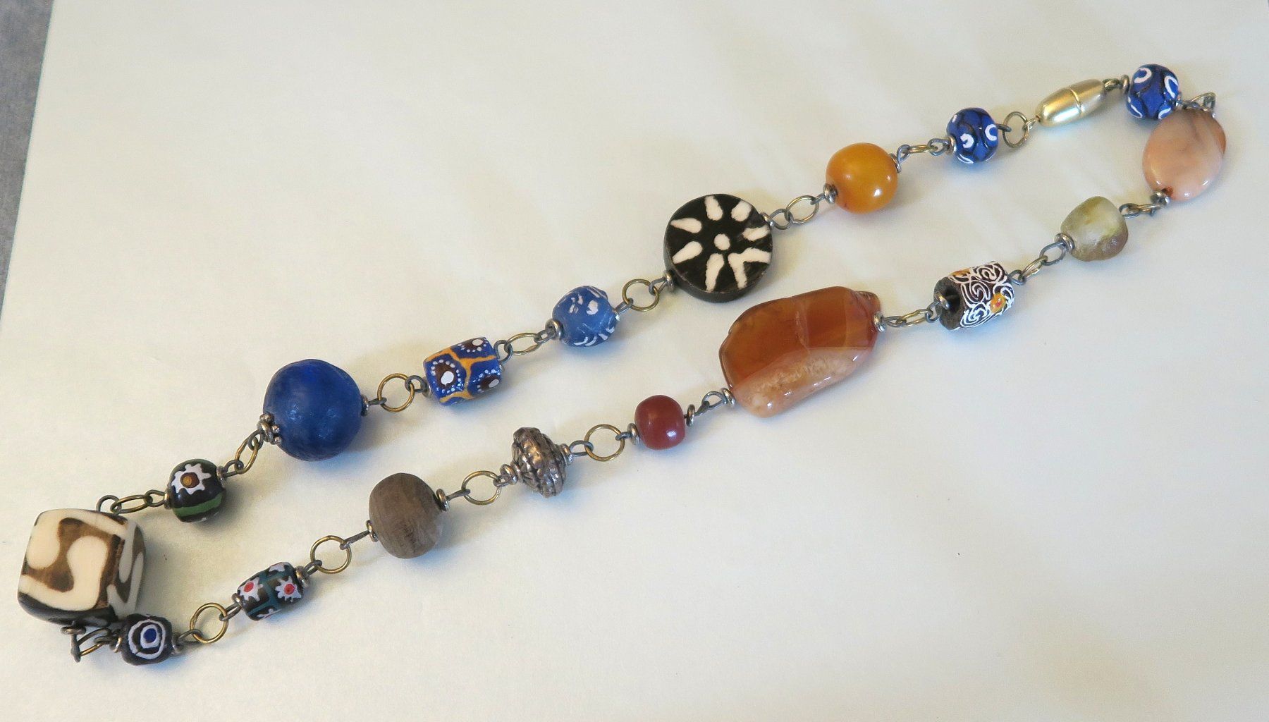 Catenine: Kette mit verschiedene Perlen "Horn" – Usato da Brittnau venduto da marlenestone 1
