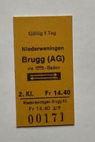Altes Billett aus Karton