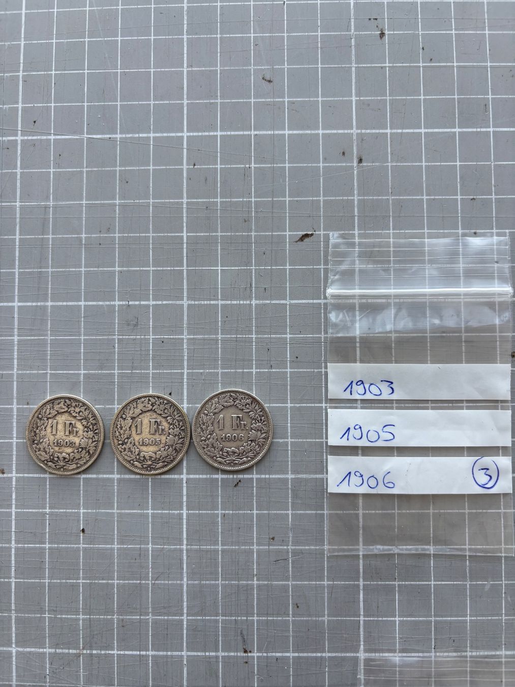 Tutti le monete: 1Franken Silbermünzen Set, 2 stk. – Usato da Flawil venduto da Pirar 2