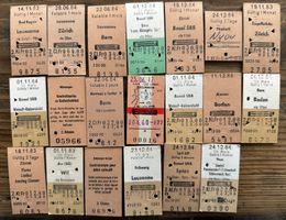 20 Top Billette, SBB, Tickets Edmondsche Kartonbillette