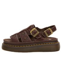 Dr. Martens Wrenlie Open FL Sandal Dark Brown Grizzly 38