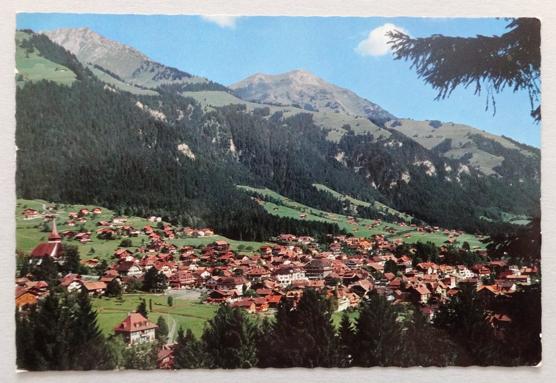 Cartoline postali: Frutigen, Gesamtansicht mit Niesen – Usato da Fétigny venduto da Billy2miny