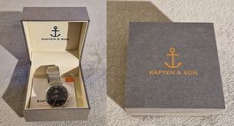 Kapten & Son Campus Silver Black Mesh NEU und in OVP