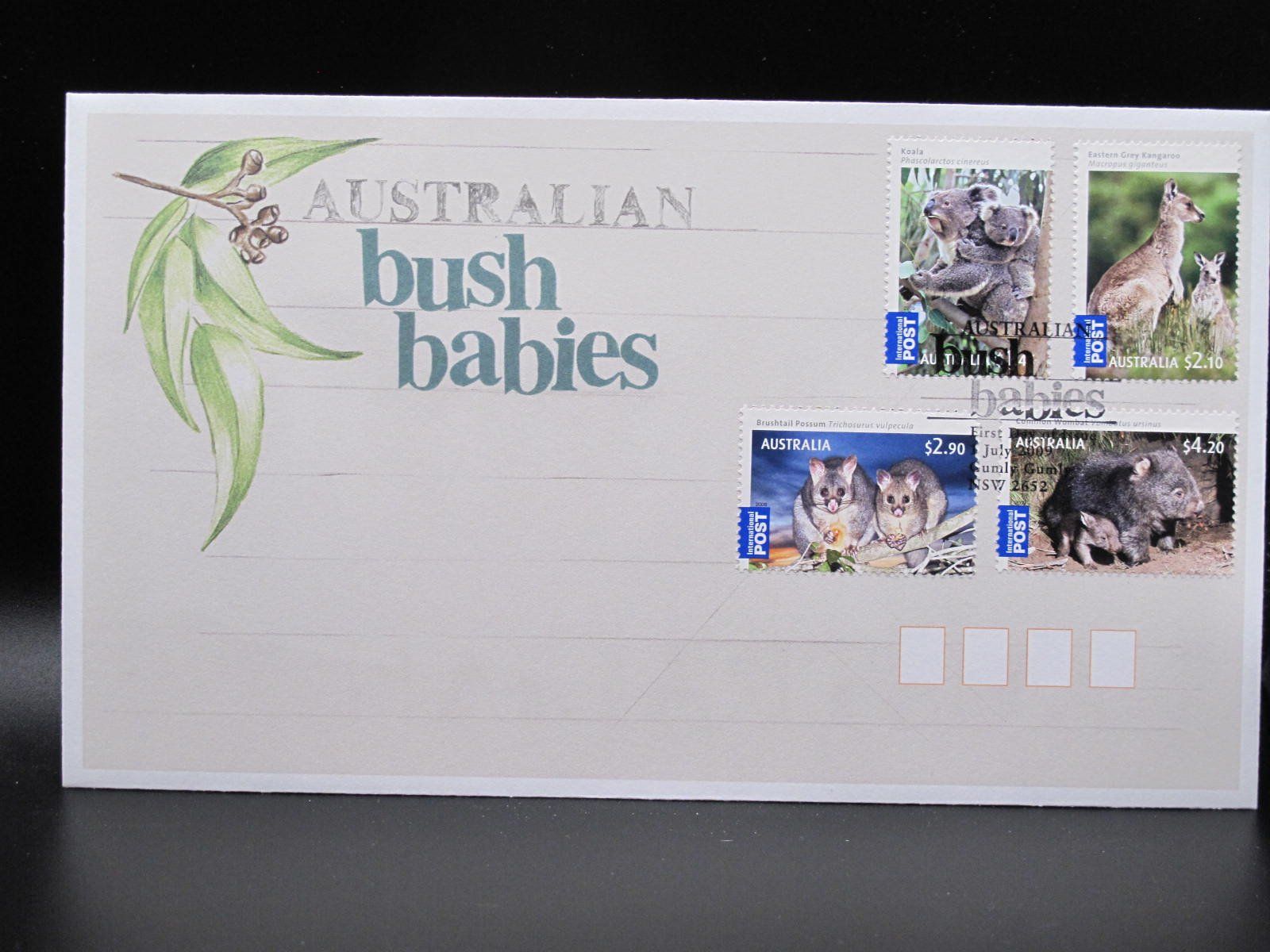 Tutti i francobolli: Australia 2009 Bush babies FDC – Usato da Wil SG venduto da fva01