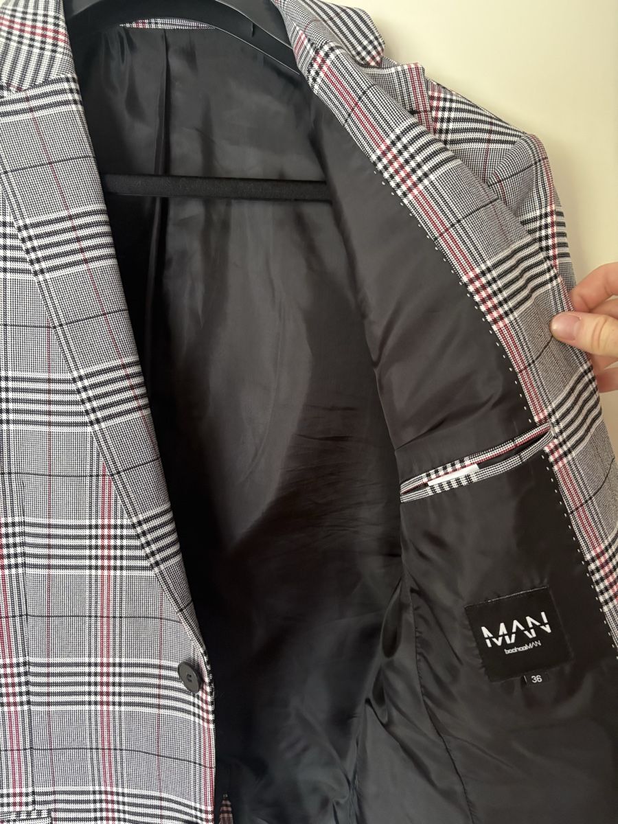 Giacche: MAN Autumn Blazer - Men's Checkered Jacket - Size 48 – Usato da Gland venduto da chu_qc69 1