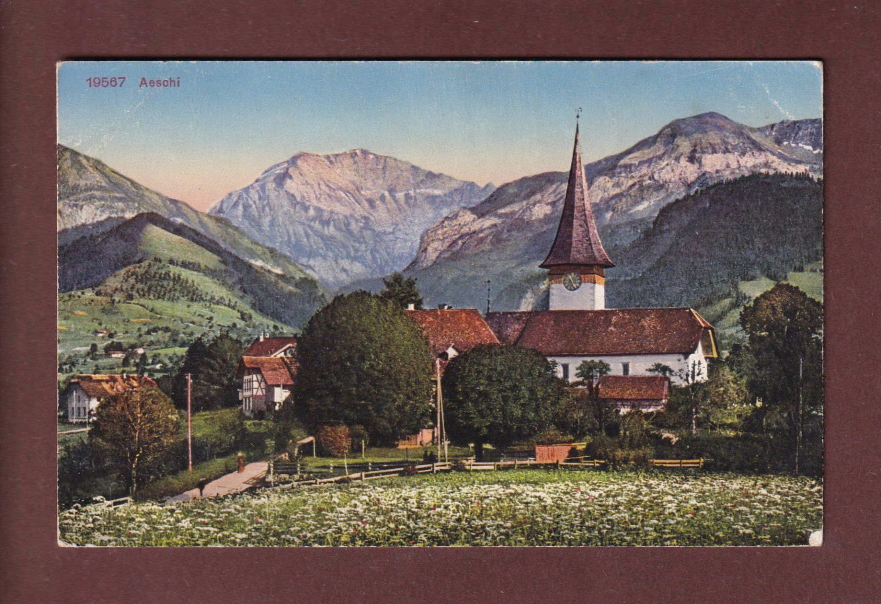 Cartoline postali: AESCHI - Feldpost – Usato da Pully venduto da nicecards-shop