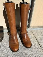 braune Damen Lederstiefel, Grösse 37, guter Zustand