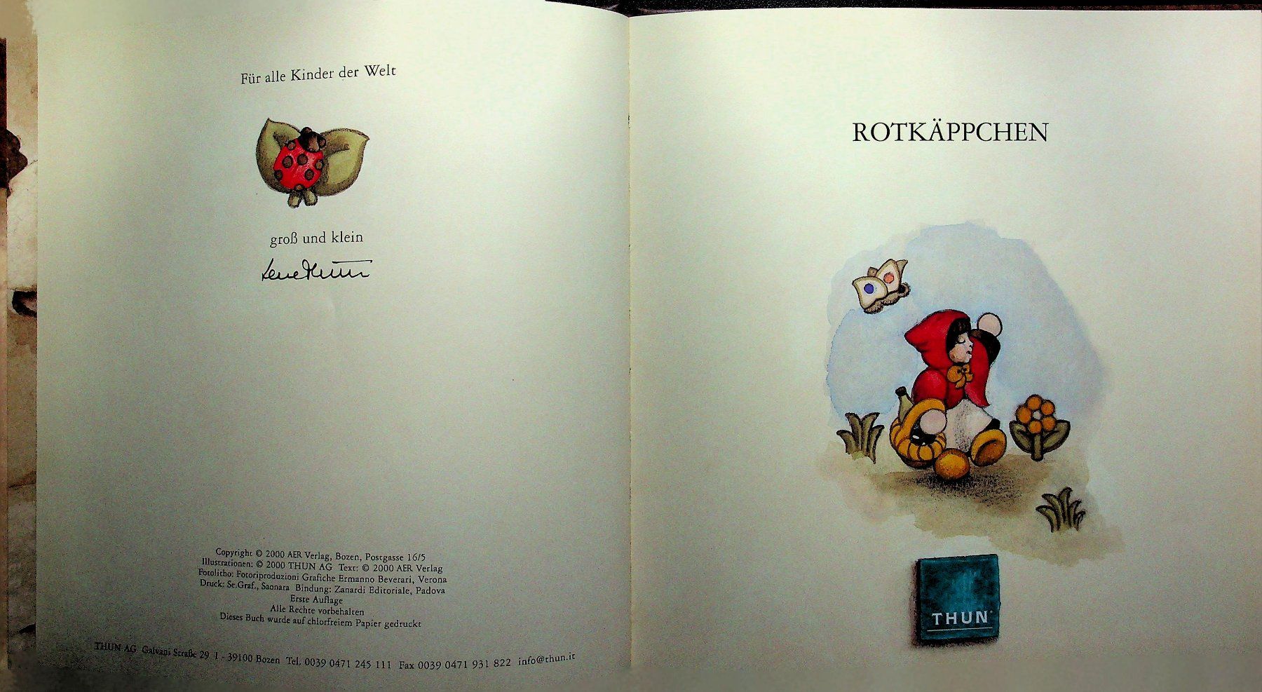 Bücher: Thun Märchen  Rotkäppchen – Gebraucht aus Reitnau von Zaomir 2