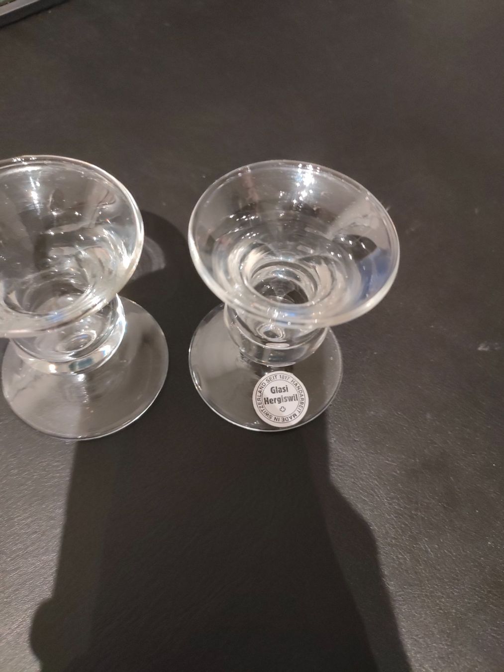 Glasi Hergiswil Portacandele: Glasi Hergiswil Kerzenständer Set – Usato da Wiesendangen venduto da s_er